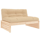NNEVL 2 Piece Garden Lounge Set with Cushions Solid Wood