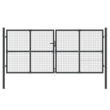 NNEVL Mesh Garden Gate Anthracite 300x175 cm Galvanised Steel