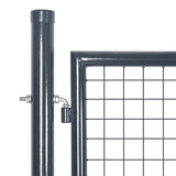 NNEVL Mesh Garden Gate Anthracite 300x175 cm Galvanised Steel