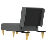 NNEVL Chaise Longue Dark Grey Fabric