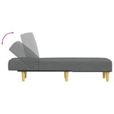 NNEVL Chaise Longue Dark Grey Fabric