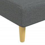 NNEVL Chaise Longue Dark Grey Fabric