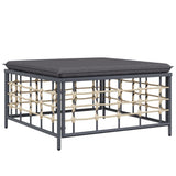 NNEVL 8 Piece Garden Lounge Set with Cushions Anthracite Poly Rattan