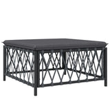 NNEVL 10 Piece Garden Lounge Set with Cushions Anthracite Steel