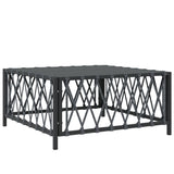 NNEVL 10 Piece Garden Lounge Set with Cushions Anthracite Steel