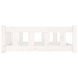 NNEVL Dog Bed White 105.5x75.5x28 cm Solid Wood Pine