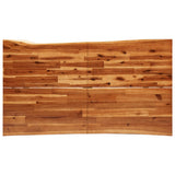 NNEVL 3 Piece Dining Set with Live Edge Solid Wood Acacia