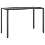NNEVL 2 Piece Garden Dining Set Anthracite Steel