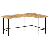 NNEVL Desk 165x110x77 cm Solid Wood Mango and Iron