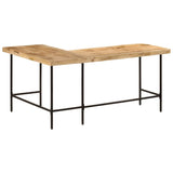 NNEVL Desk 165x110x77 cm Solid Wood Mango and Iron