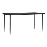 NNEVL 9 Piece Garden Dining Set with Cushions Poly Rattan and Steel