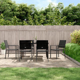 NNEVL 7 Piece Garden Dining Set Poly Rattan and Steel