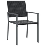 NNEVL 9 Piece Garden Dining Set Poly Rattan and Steel