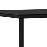 NNEVL 7 Piece Garden Dining Set Black Textilene and Steel