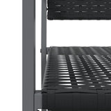 NNEVL Garden Chairs 4 pcs Black 54x62.5x89 cm Poly Rattan