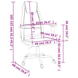 NNEVL Office Chair Black Mesh Fabric and Faux Leather