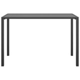 NNEVL Garden Dining Table Anthracite 110x54x70 cm Steel
