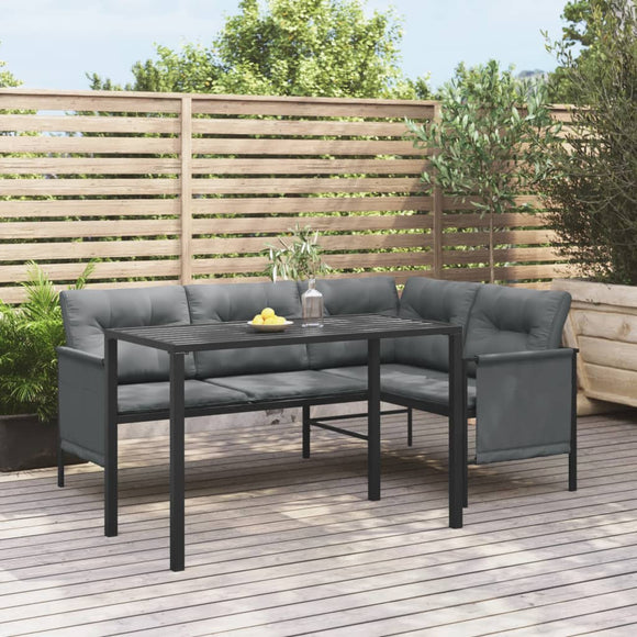 NNEVL Garden Dining Table Anthracite 110x54x70 cm Steel