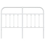 NNEVL Metal Headboard White 137 cm