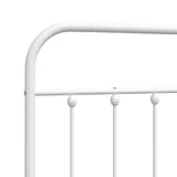 NNEVL Metal Headboard White 137 cm