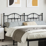 NNEVL Metal Headboard Black 183 cm