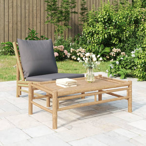 NNEVL Garden Coffee Table 100x55x33 cm Bamboo