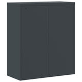 NNEVL File Cabinet Anthracite and White 90x40x105 cm Steel