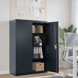 NNEVL File Cabinet Anthracite 90x40x140 cm Steel