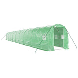 NNEVL Greenhouse with Steel Frame Green 36 m² 18x2x2 m