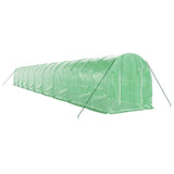 NNEVL Greenhouse with Steel Frame Green 36 m² 18x2x2 m