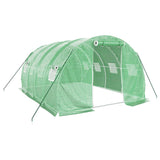 NNEVL Greenhouse with Steel Frame Green 12 m² 4x3x2 m