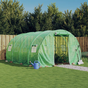 NNEVL Greenhouse with Steel Frame Green 12 m² 4x3x2 m