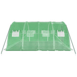 NNEVL Greenhouse with Steel Frame Green 16 m² 4x4x2 m