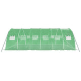 NNEVL Greenhouse with Steel Frame Green 24 m² 6x4x2 m