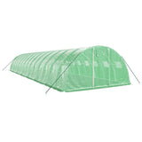 NNEVL Greenhouse with Steel Frame Green 56 m² 14x4x2 m