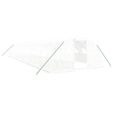 NNEVL Greenhouse with Steel Frame White 56 m² 14x4x2 m