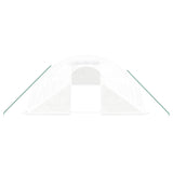 NNEVL Greenhouse with Steel Frame White 56 m² 14x4x2 m