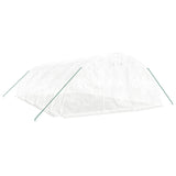 NNEVL Greenhouse with Steel Frame White 40 m² 8x5x2.3 m