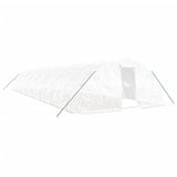 NNEVL Greenhouse with Steel Frame White 80 m² 16x5x2.3 m