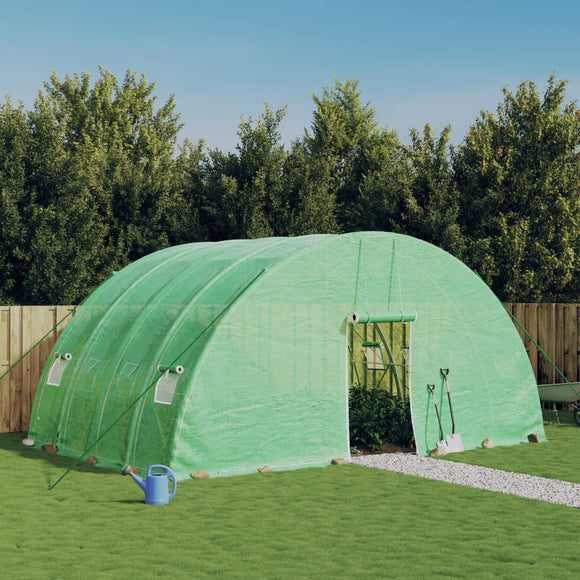NNEVL Greenhouse with Steel Frame Green 24 m² 6x4x2.85 m