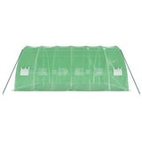 NNEVL Greenhouse with Steel Frame Green 36 m² 6x6x2.85 m