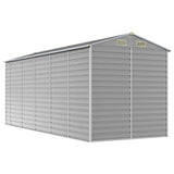 NNEVL Garden Shed Light Grey 191x470x198 cm Galvanised Steel