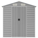 NNEVL Garden Shed Light Grey 191x980x198 cm Galvanised Steel
