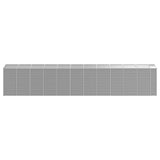NNEVL Garden Shed Light Grey 191x980x198 cm Galvanised Steel