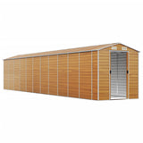 NNEVL Garden Shed Light Brown 191x980x198 cm Galvanised Steel