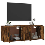 NNEVL Wall-mounted TV Cabinets 2 pcs Smoked Oak 57x34.5x40 cm