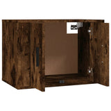 NNEVL Wall-mounted TV Cabinets 2 pcs Smoked Oak 57x34.5x40 cm