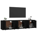 NNEVL Wall-mounted TV Cabinets 3 pcs Black 57x34.5x40 cm