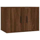 NNEVL Wall-mounted TV Cabinets 3 pcs Brown Oak 57x34.5x40 cm