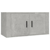 NNEVL Wall-mounted TV Cabinets 2 pcs Concrete Grey 80x34.5x40 cm